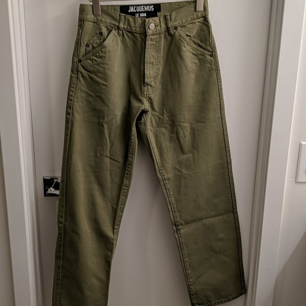 Jacquemus light army jeans